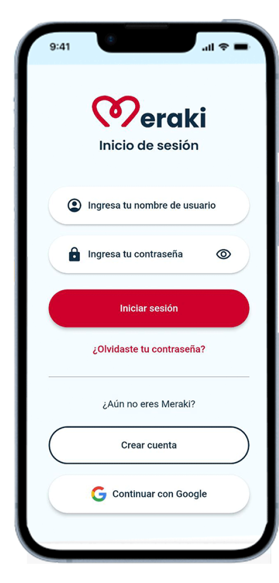 Crea tu perfil en Meraki