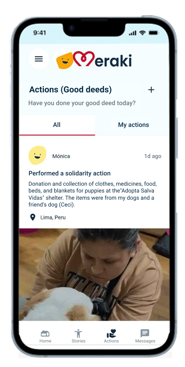 Comparte tus historias en Meraki